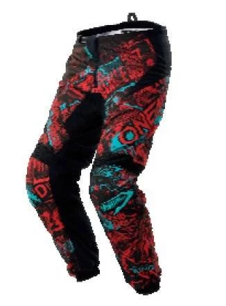 New ✨ Oneal Element Attack Black Red Teal Pants 💯