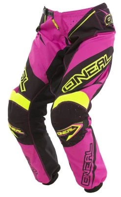 Best Sale 👏 Oneal Youth Racewear Element Black Pink Hi Viz Pants ✔️