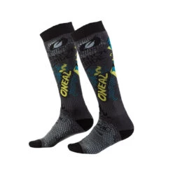 Best deal 🔥 Oneal Pro MX Villain Grey Multi 🧦 Socks ✨