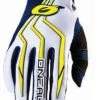 Buy 👏 Oneal Element Blue Yellow Gloves - Youth - Small - Youth 😉