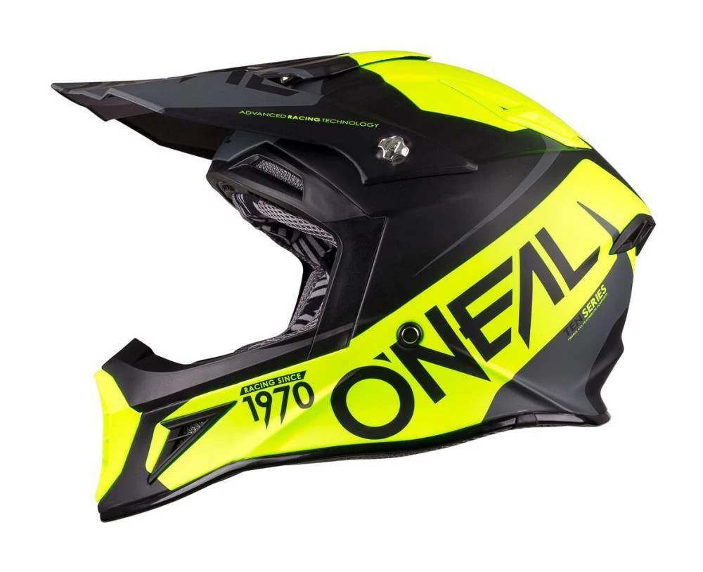 New π Oneal 10 Series Flow Black Yellow MIPS Helmet π―