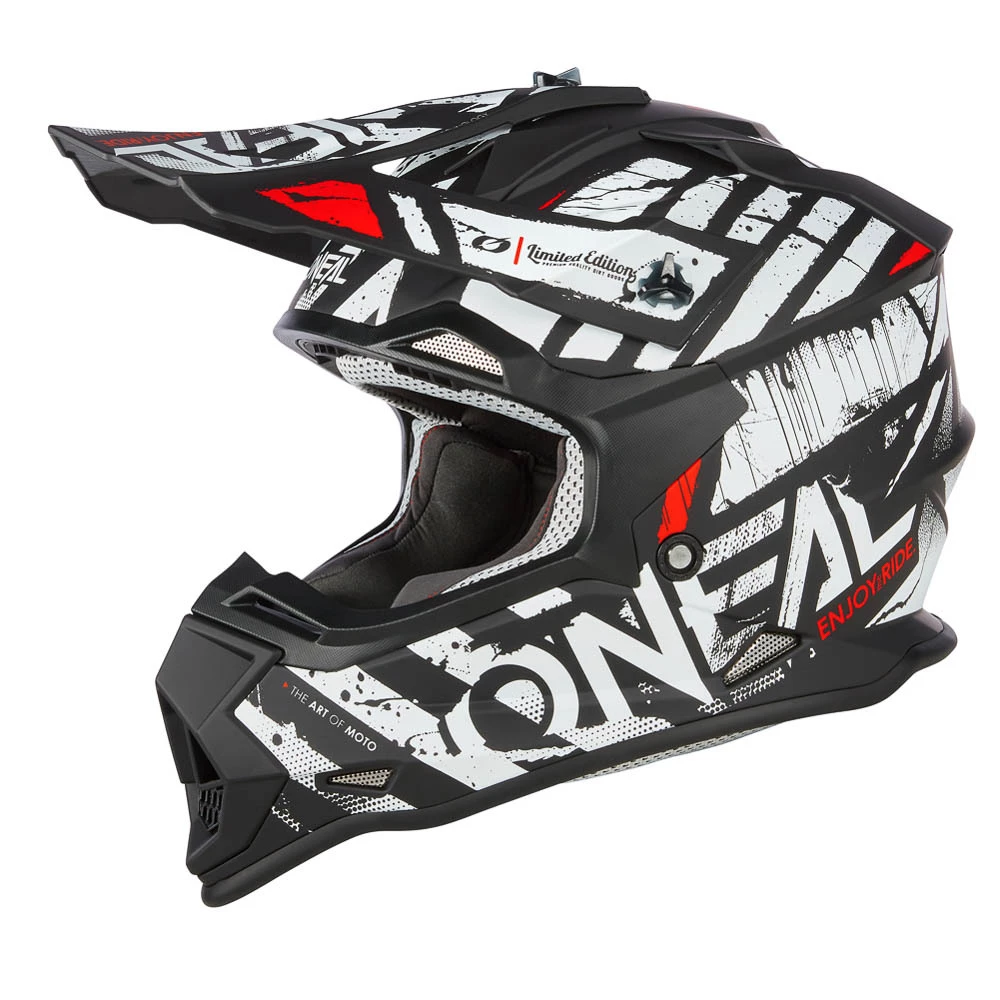 Outlet β¨ Oneal 2023 Youth 2 Series Glitch Black White Helmet - Unisex - Small π