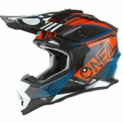 Best Sale 🎁 Oneal 2022 Youth 2 Series Rush V.22 Orange Blue Helmets - Unisex - Small - Youth - Orange/Blue ⌛