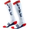 Flash Sale ⌛ Oneal Pro Print Sock - Moto Life - White/Red One Size ⌛