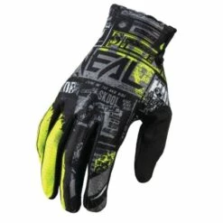 Hot Sale 🤩 Oneal 2022 Matrix Ride Black Neon Yellow Gloves - Unisex - Small - Adult - Black/Yellow 💯