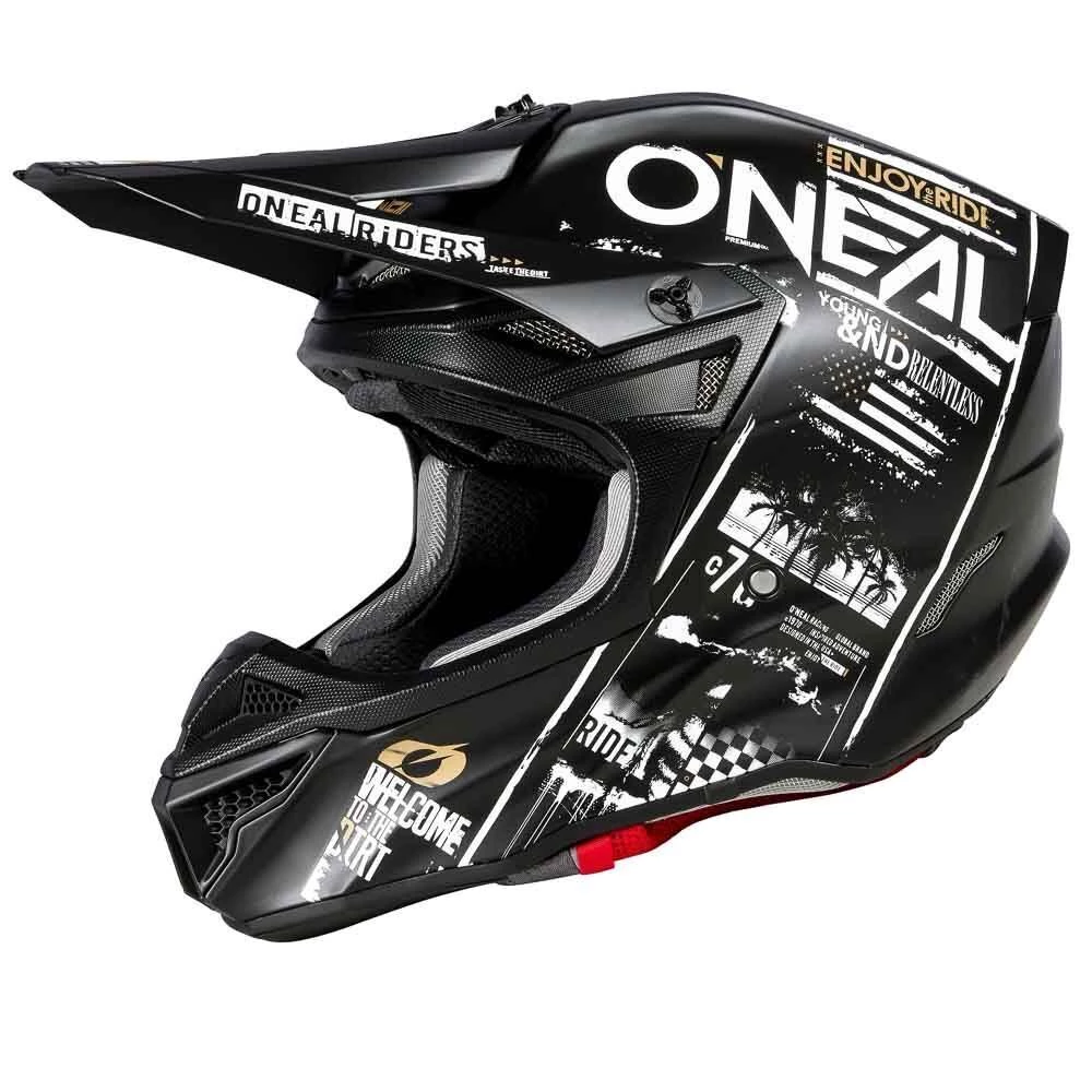 Outlet π Oneal 2023 5 Series Attack Helmet - Black/White - S π