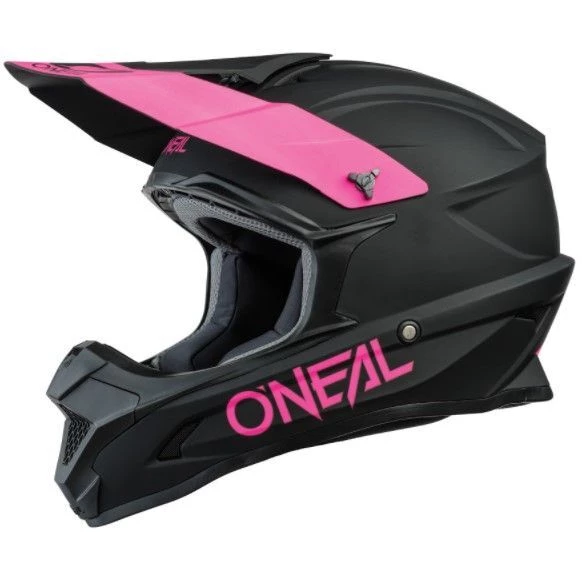 Promo π₯° Oneal 2022 1 Series Solid Black Pink Helmet - Unisex - Large - Adult - Black/Pink π - Image 2