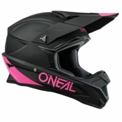 Promo ๐ฅฐ Oneal 2022 1 Series Solid Black Pink Helmet - Unisex - Large - Adult - Black/Pink ๐