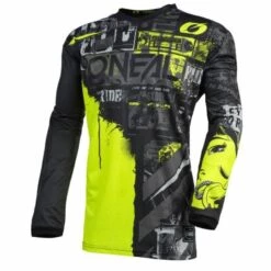 Hot Sale ⌛ Oneal 2022 Youth Element Ride Black Neon Yellow Jersey ❤️