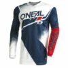 Coupon 🥰 Oneal 2022 Element Racewear V.22 Blue White Red Jersey - Unisex - Small - Adult - Blue/White/Red 👏