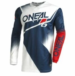 Coupon 🥰 Oneal 2022 Element Racewear V.22 Blue White Red Jersey - Unisex - Small - Adult - Blue/White/Red 👏