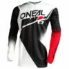 Hot Sale 🎉 Oneal 2022 Youth Element Racewear V.22 Black White Red Jersey 🎉