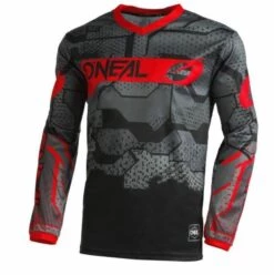 Best Pirce ⭐ Oneal 2022 Element Camo V.22 Black Red Jersey ✔️
