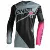 Outlet 🔥 Oneal 2022 👩 Womens Element Racewear V.22 Black Grey Pink Jersey - 👩 Women Specific - Medium - Adult - Black/Grey/Pink 🧨