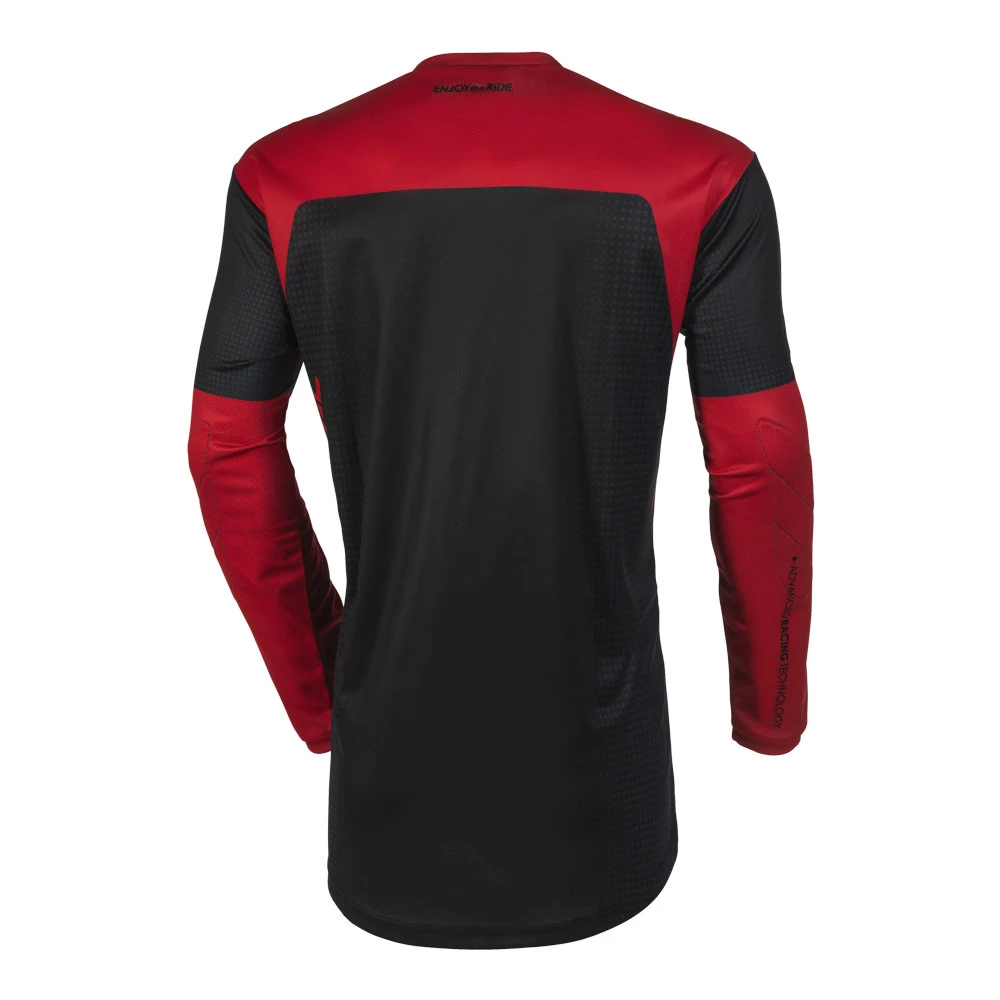 Best Sale ⭐ Oneal 2023 Element Racewear Black Red Jersey - Red - Small - Adult ⌛ - Image 2
