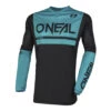Cheapest 🌟 Oneal 2023 Element Threat Air Black Teal Jersey - Black - Small - Adult 😉
