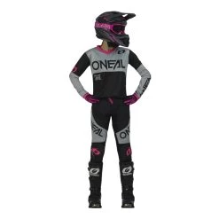 Deals 🎉 Oneal 2023 👩 Womens Element Racewear Black Pink Jersey - 👩 Women Specific - Black - Small - Adult 🎁