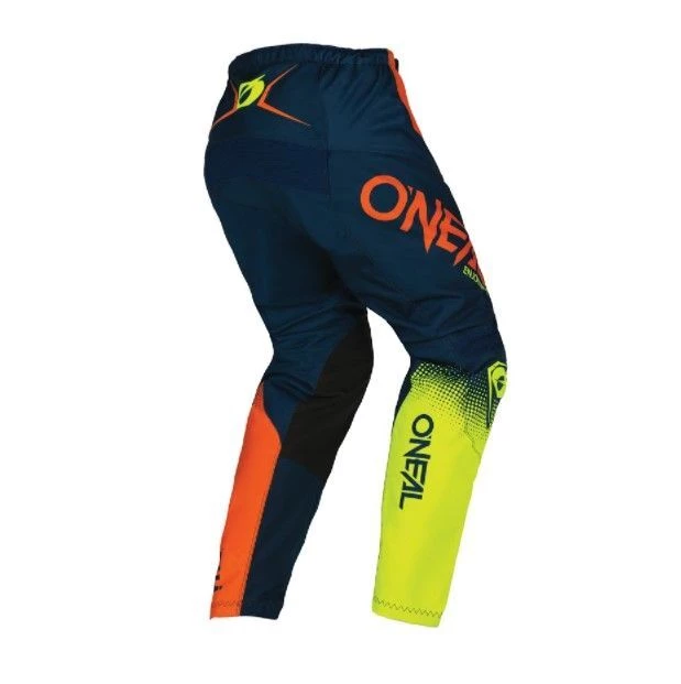 Discount ๐ Oneal 2022 Element Racewear V.22 Blue Orange Neon Yellow Pants ๐งจ - Image 2