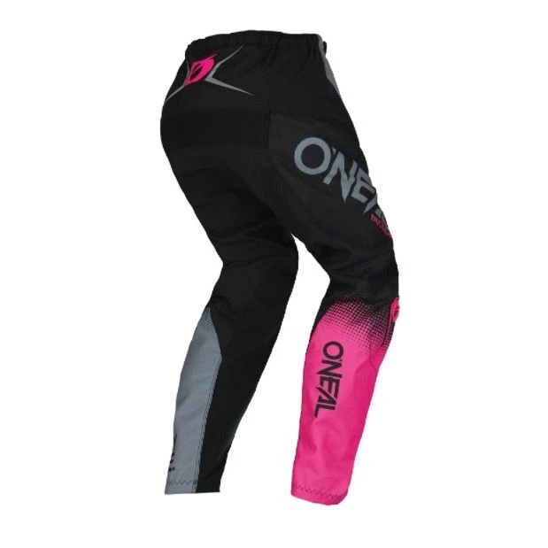 Discount 😍 Oneal 2022 Youth 👧 Girls Element Racewear V.22 Black Grey Pink Pants - 👩 Women Specific - 18 - Youth - Black/Grey/Pink 👍 - Image 2