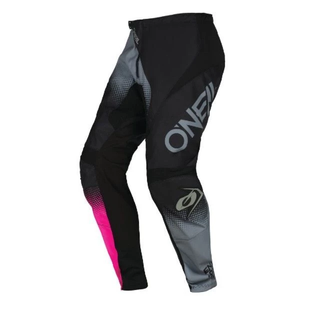 Discount 😍 Oneal 2022 Youth 👧 Girls Element Racewear V.22 Black Grey Pink Pants - 👩 Women Specific - 18 - Youth - Black/Grey/Pink 👍