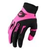 Outlet 😍 Oneal 2023 👩 Womens Element Black Pink Gloves - 👩 Women Specific - Small - Adult - Black/Pink 🎉