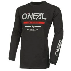 Best reviews of 🧨 Oneal 2023 Youth Element Cotton Squadron Black Grey Jersey - Unisex - X-Small - Youth - Black/Grey 👏