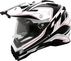 Discount 🤩 Oneal Sierra Dual Sport White Red Helmet 🛒