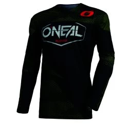 Deals ✔️ Oneal Mayhem Covert Black Green Jersey - Black - Large - Adult ✔️