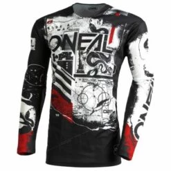 Buy ๐ฏ Oneal 2022 Youth Mayhem Scarz V.22 Black White Jersey - Unisex - Small - Youth - Black/White ๐