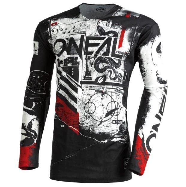 Buy ๐ฏ Oneal 2022 Youth Mayhem Scarz V.22 Black White Jersey - Unisex - Small - Youth - Black/White ๐