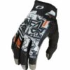 Discount 🥰 Oneal 2022 Mayhem Scarz V.22 Black Grey Gloves - Unisex - Small - Adult - Black/Grey 🤩