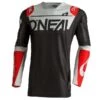 Flash Sale 🤩 Oneal 2022 Prodigy Limited Edition Black Grey Red Jersey - Unisex - Medium - Adult - Black/Grey/Red 🤩